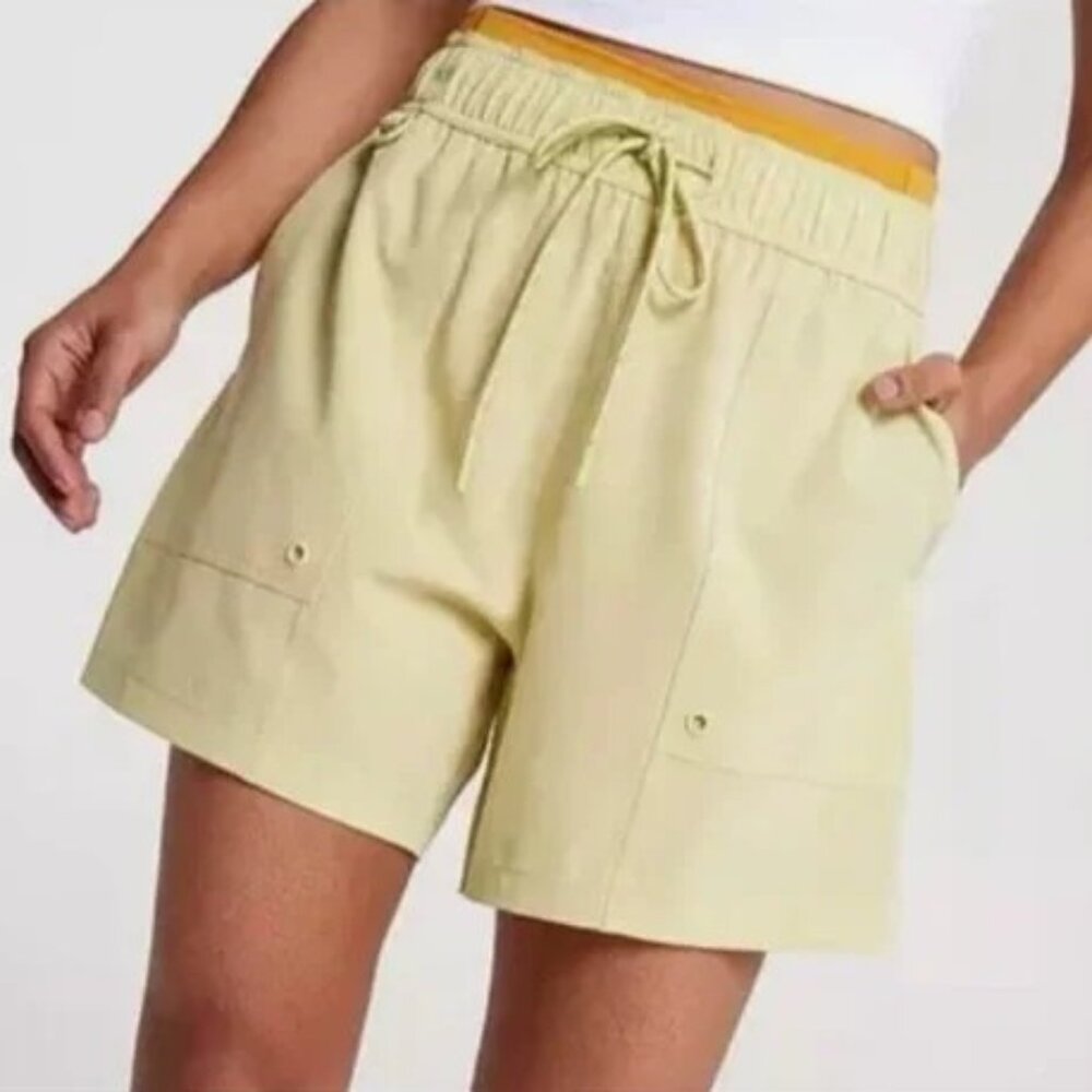 CALIA by Carrie Underwood Light Yellow Athletic Drawstring Shorts